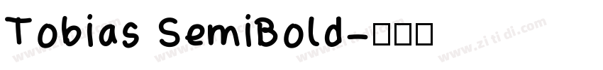 Tobias SemiBold字体转换